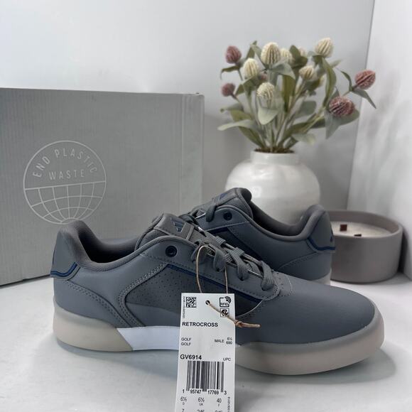 Adidas Retrocross Spikeless Golf Shoes Grey GV6914 Men's US 7 NWB - Picture 6 of 10